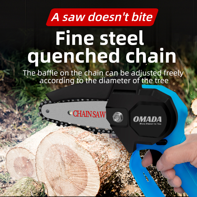 Omada 4 Inch Small Wood Cutting Machine Mini Chainsaw